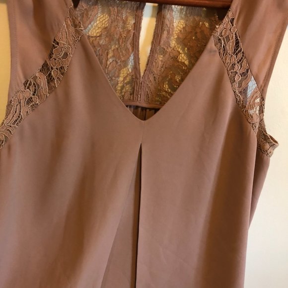Blush Taupe Lace Tank - DanielRainn - Size Medium - Picture 5 of 8